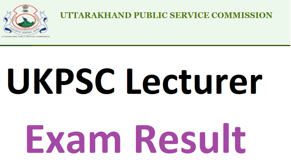 UKPSC Lecturer Result
