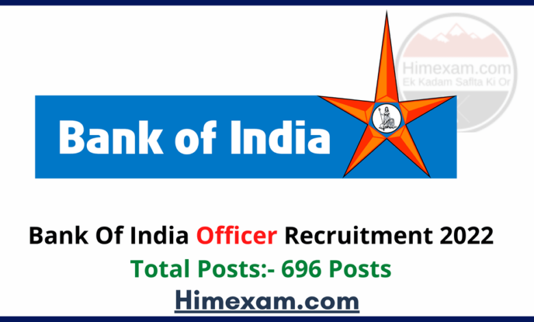 Bank of India Officer Recruitment 2022