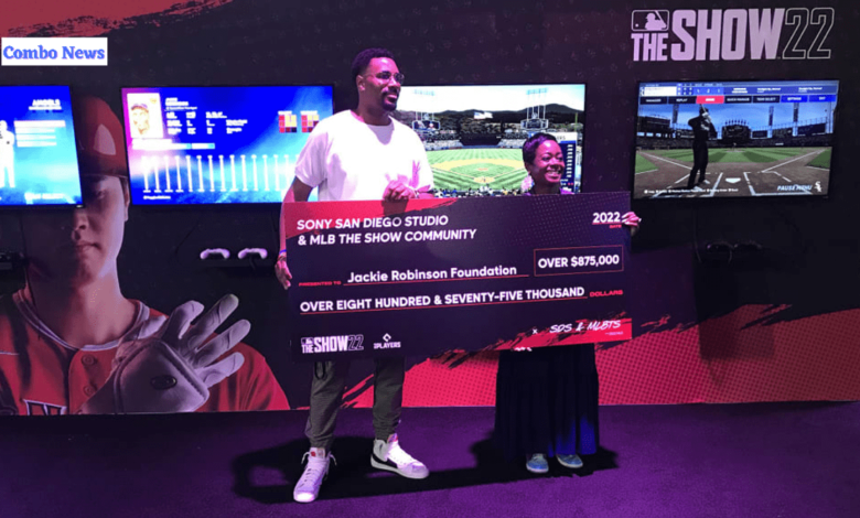 $875K is donated to the Jackie Robinson Foundation by MLB The Show studio.