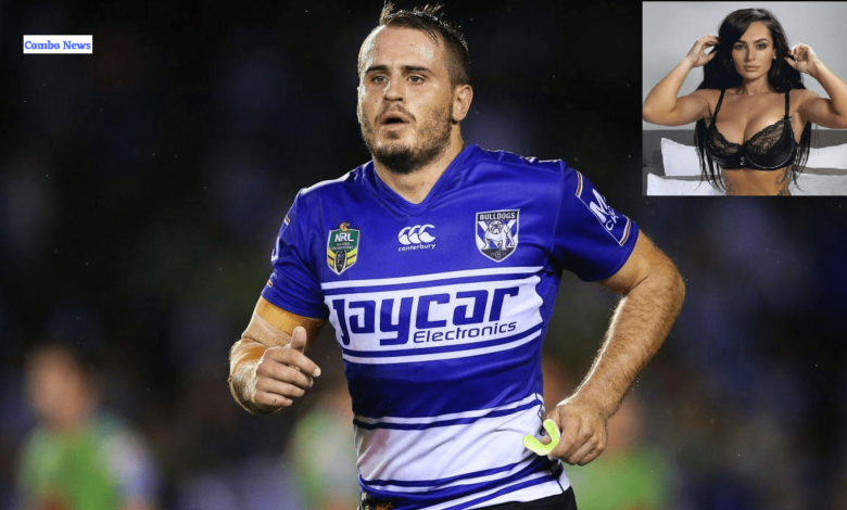 Josh Reynolds, Bulldogs star, was spotted at the match with his stunning new girlfriend