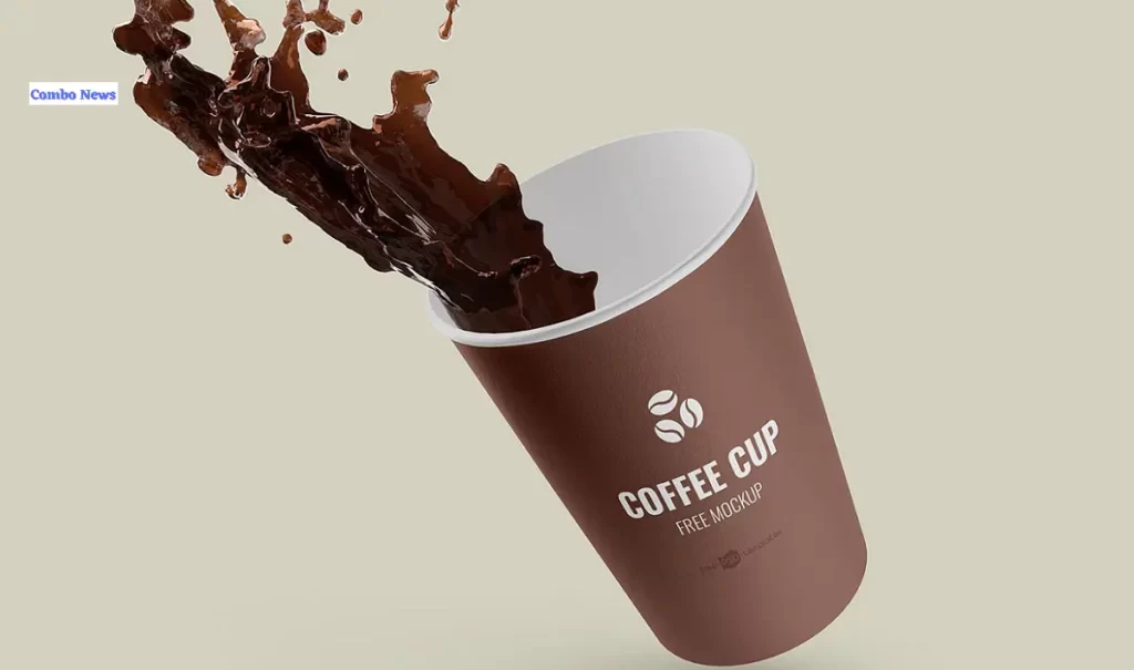 Drinking Coffee from Paper Cup